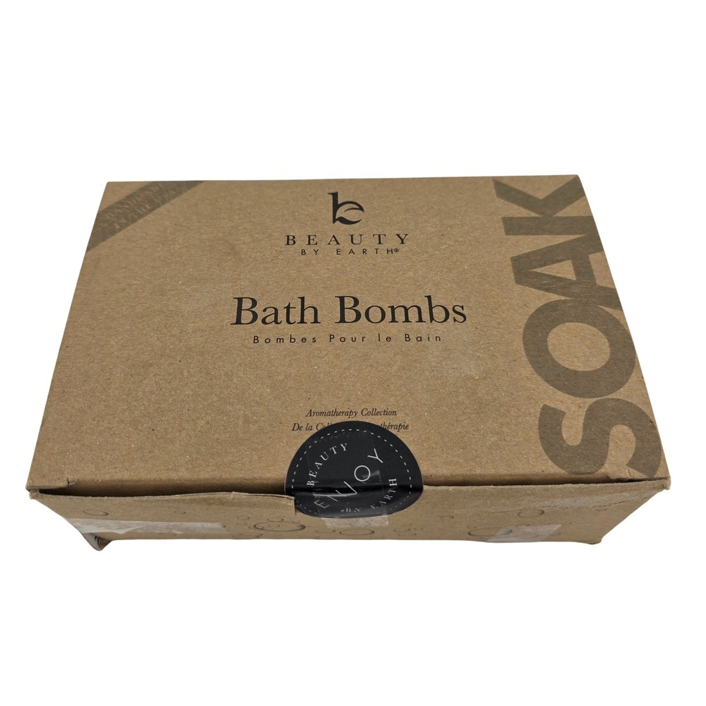 Beauty By‎ Earth Soak Aromatherapy Bath Bombs 6pc Handmade Set
